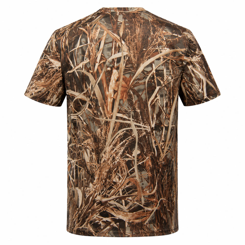WILDFOWLER SHORT SLEEVE POLY QUICK DRY T-SHIRT-WILDGRASS- Back