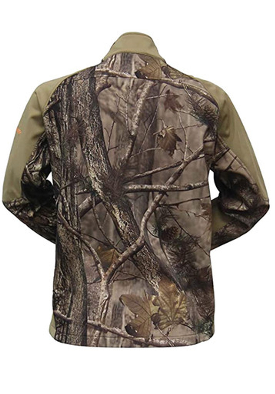 WILDFOWLER SOFT SHELL JACKET- NATURE BROWN- BACK
