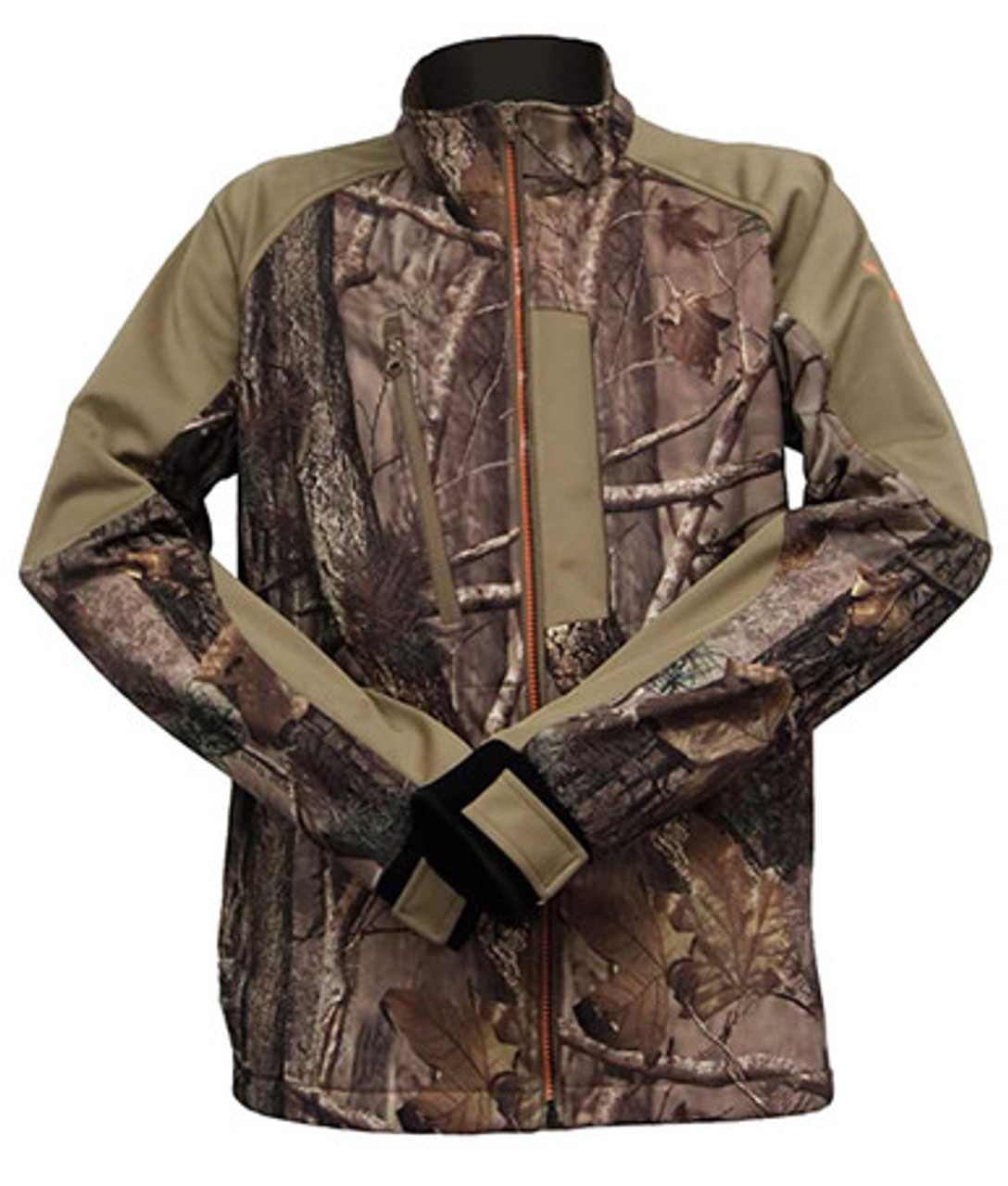 WILDFOWLER SOFT SHELL JACKET- NATURE BROWN- FRONT