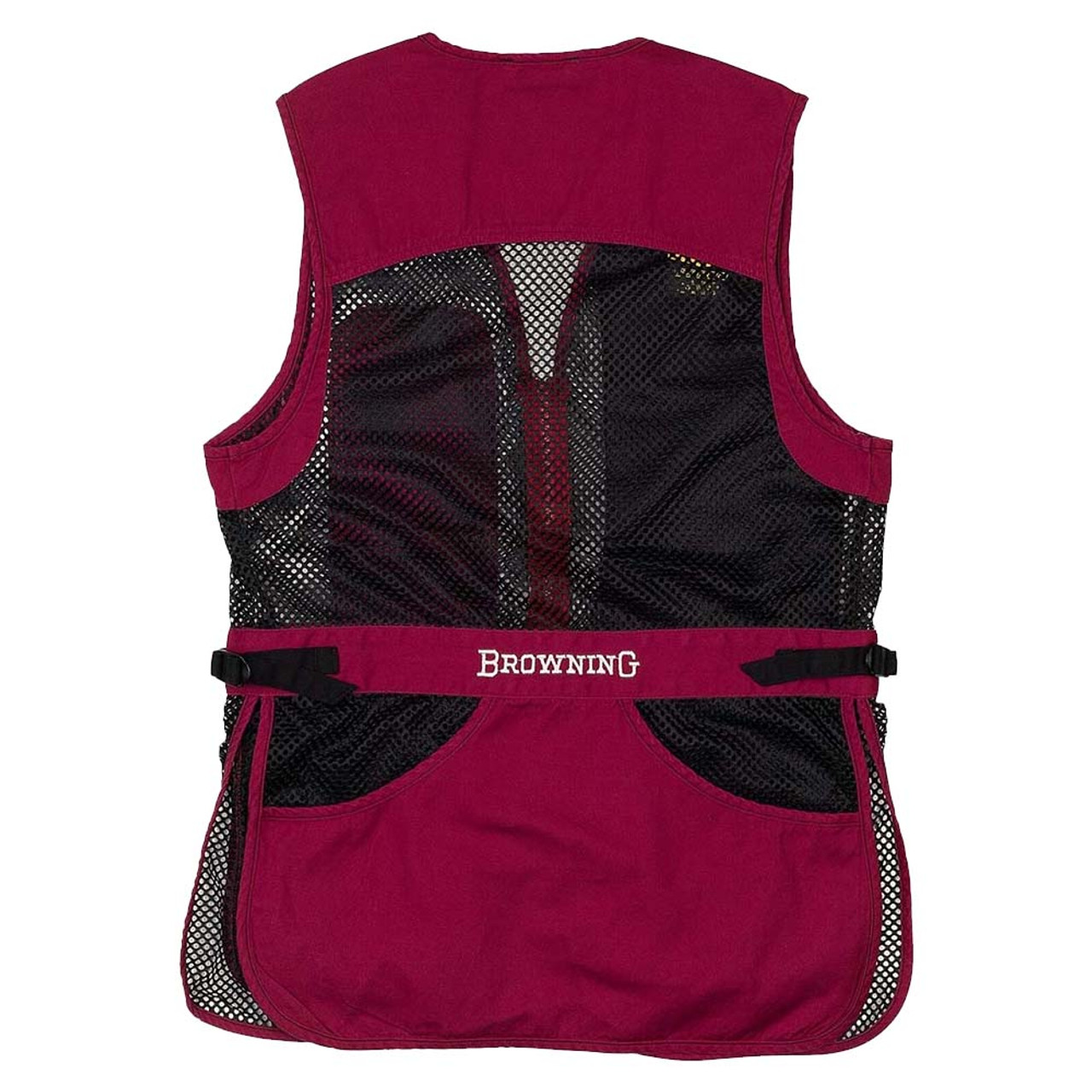 Browning Women’s Trapper Creek Shooting Vest-Cassis- Back