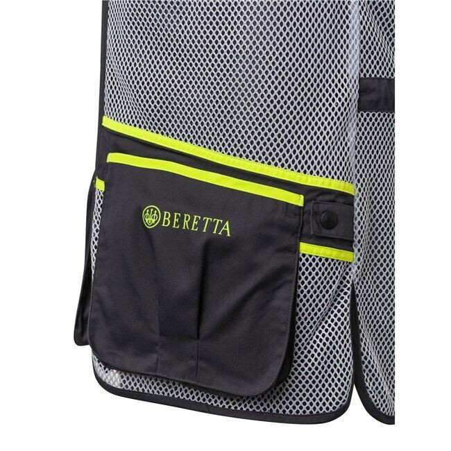 Beretta Full Mesh Vest- Ebony & Ice Grey