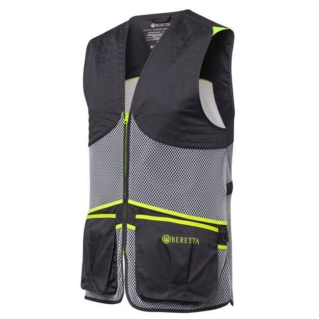 Beretta ベレッタ Breathable Performance ベストM Beretta Full Mesh Vest- Ebony & Ice Grey