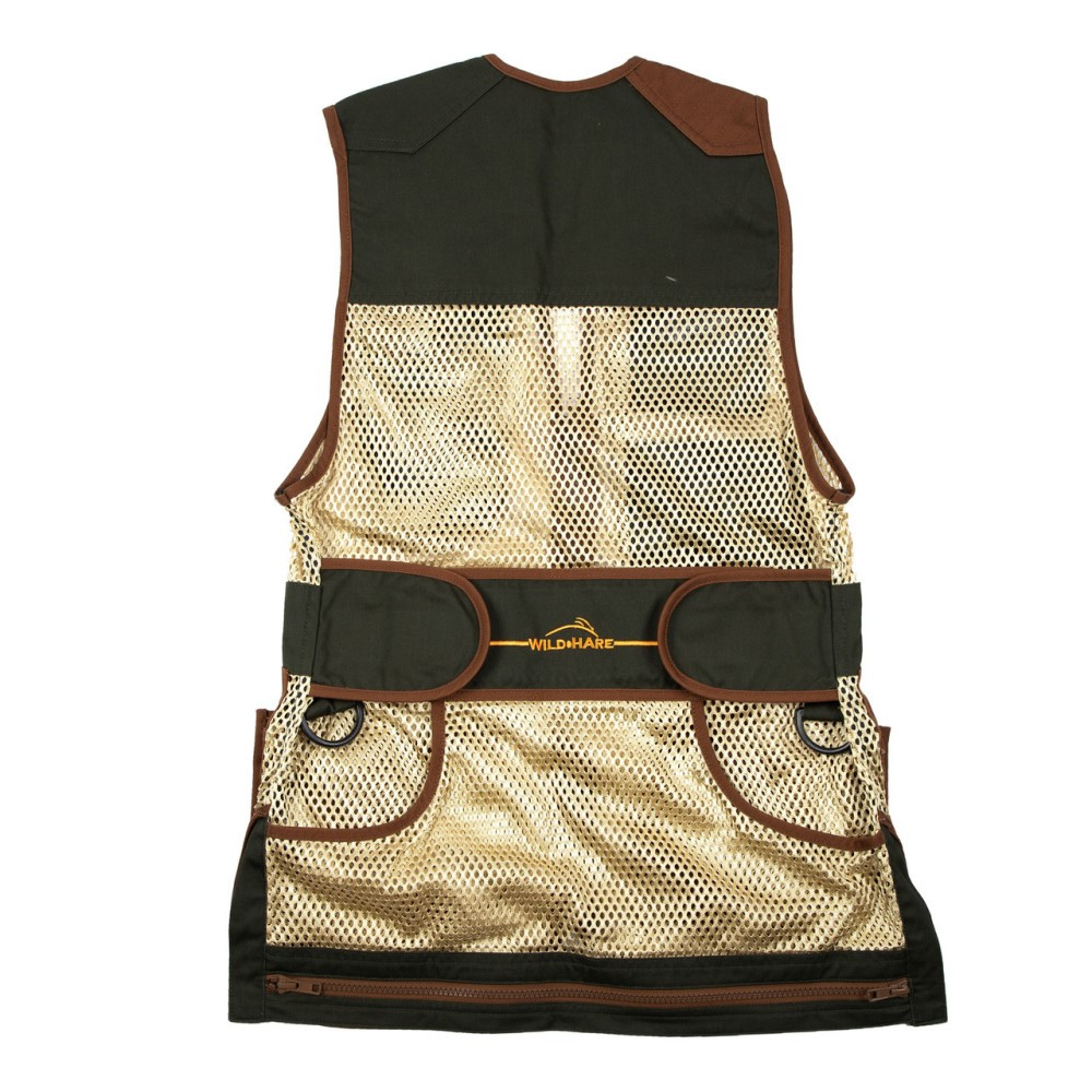 Wild Hare Heatwave Mesh Vest - Forest Green & Brown