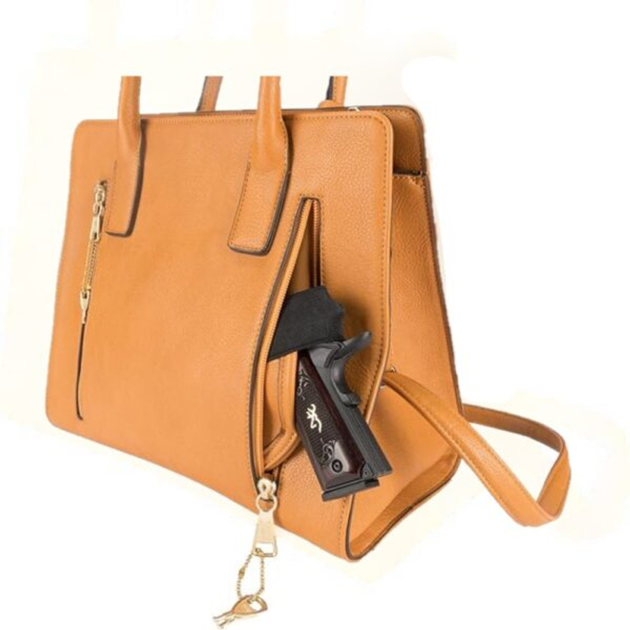 Browning Trudy Handbag- Honey Brown- Pocket