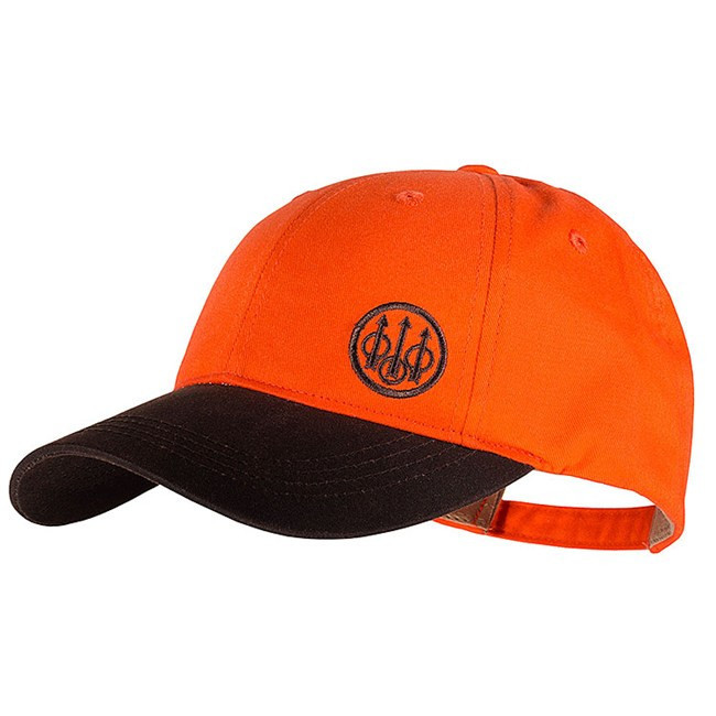 Orange and brown Beretta Trident Upland Hat with embroidered logo