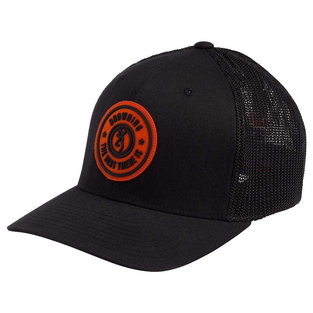 Browning Dusted Cap-Black- Front