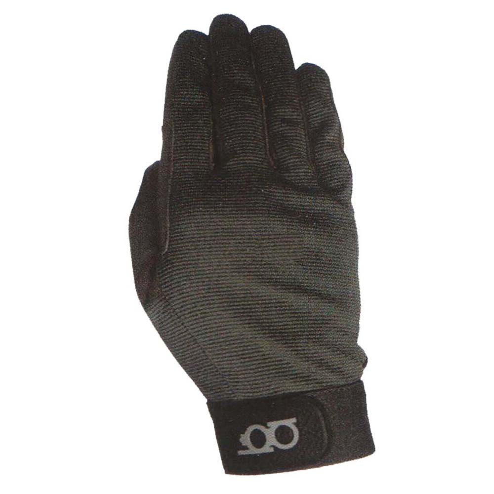 Black Bob Allen shooting glove with micro suede palm and logo on wrist strap