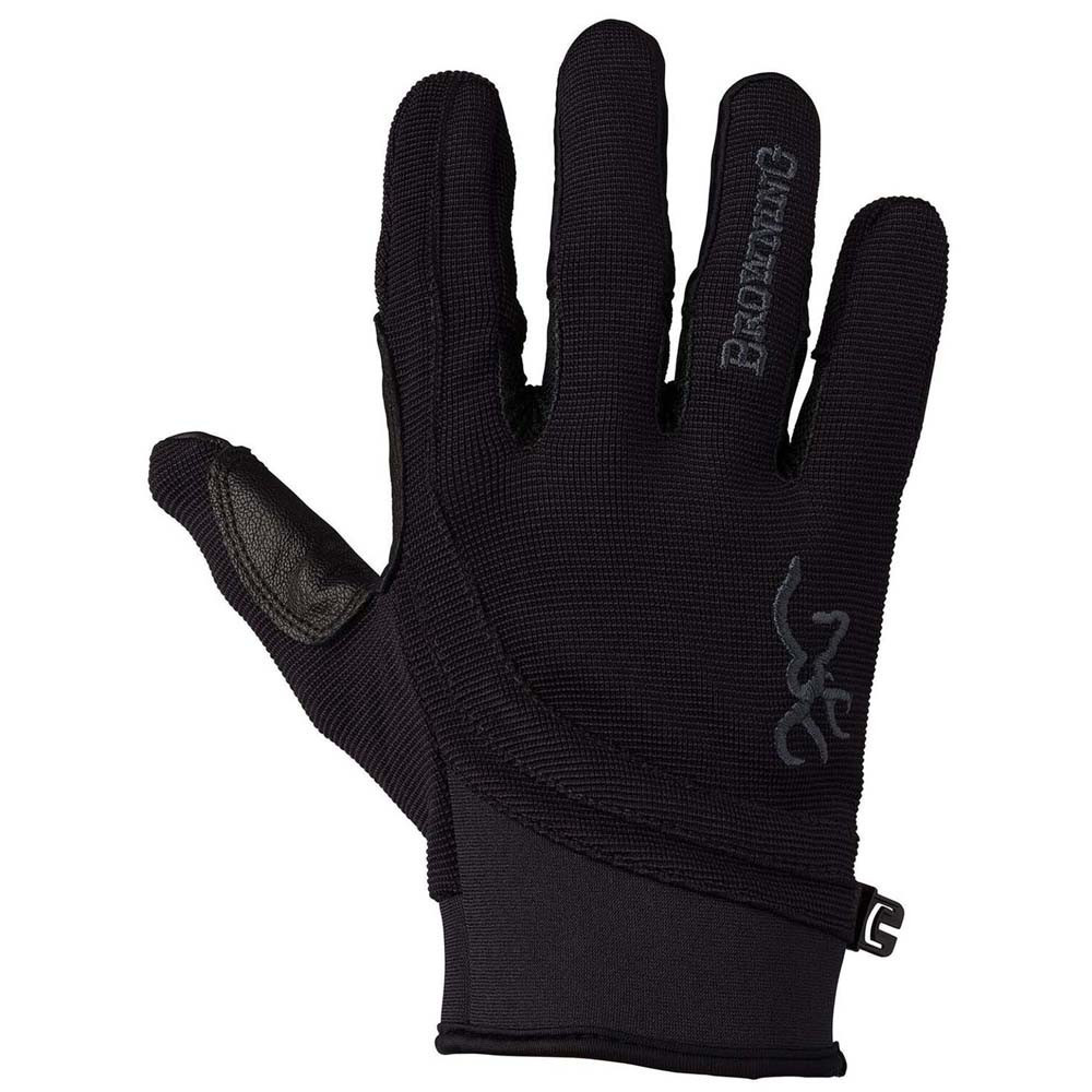 Black Browning shooting glove with goatskin palm and mesh back