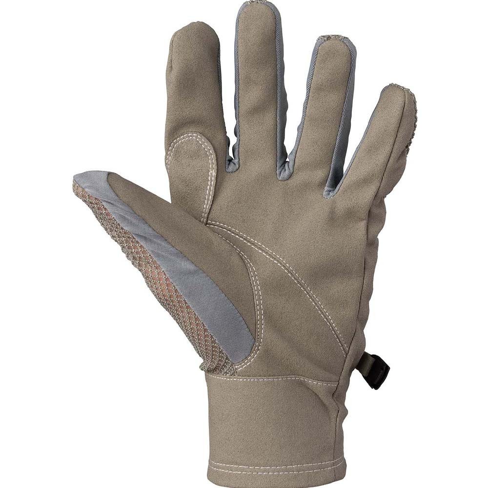 Brown Browning women's glove with grey mesh and textured palm