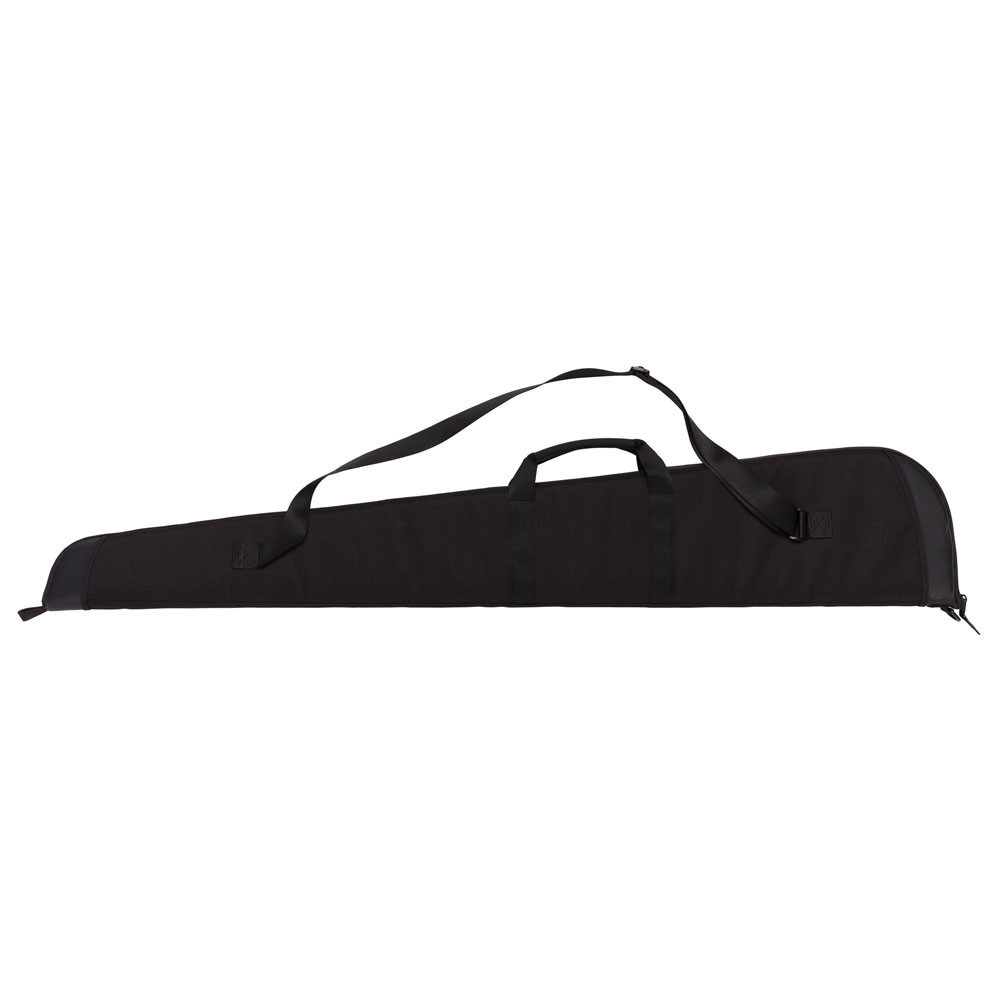 Black Browning Factor shotgun case with carry handles and shoulder strap