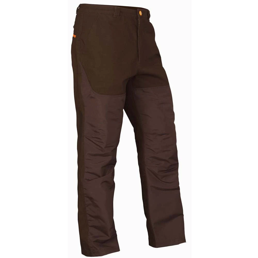 Brown Browning women's upland pants with reinforced polyester overlays and articulated knees.