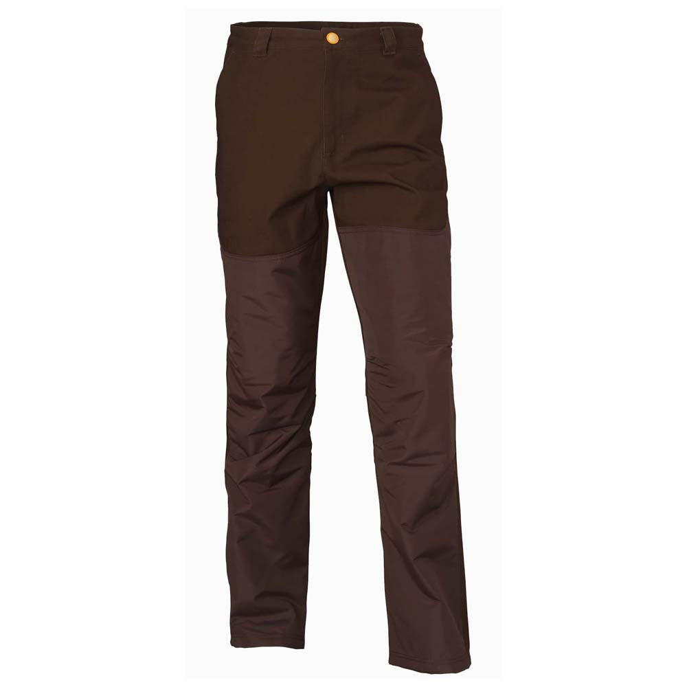 Brown Browning women's upland pants with reinforced knees and polyester overlays.