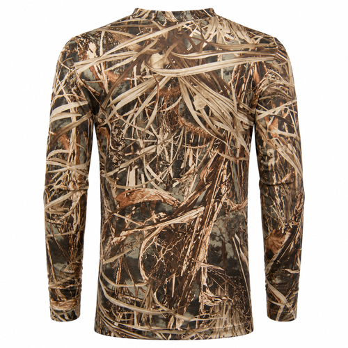 WILDFOWLER LONG SLEEVE POLY QUICK DRY T-SHIRT-WILDGRASS- Back