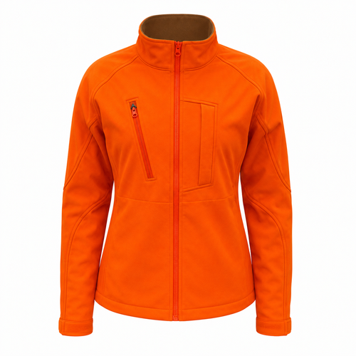 WILDFOWLER WOMEN'S UPLAND SOFT SHELL JACKET- BLAZE ORANGE