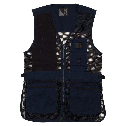 Browning Trapper Creek Mesh Shooting Vest-Navy/Black   Browning Trapper Creek Mesh Shooting Vest-Navy/Black