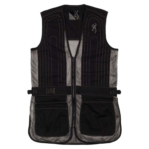 Browning Junior Trapper Creek Mesh Shooting Vest-Black/Gray   Browning Junior Trapper Creek Mesh Shooting Vest-Black/Gray
