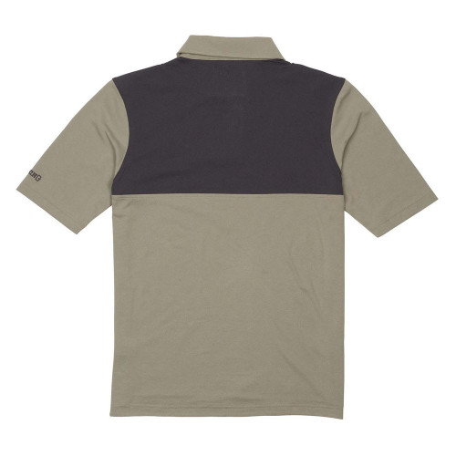 Browning Match Lock Polo, brackish/military green, short-sleeve, two-tone color block.