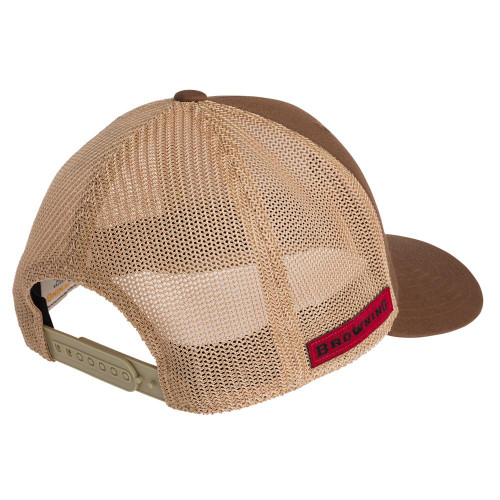 Browning 720 Cap | Brown Adjustable Mesh Trucker Hat