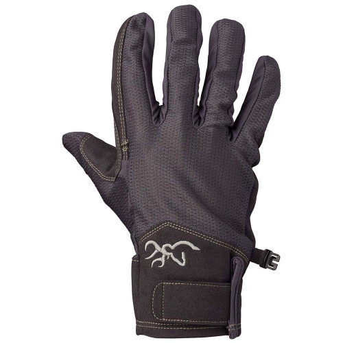 Charcoal Browning shooting glove with mesh back and Amara palm