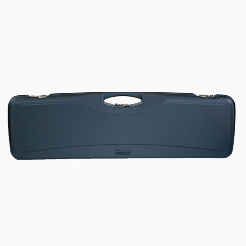 Dark blue Negrini hard case, rectangular, with handle and latches, on white background.