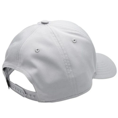 Gray Browning Morgan cap, rear view, adjustable snap closure, curved brim.