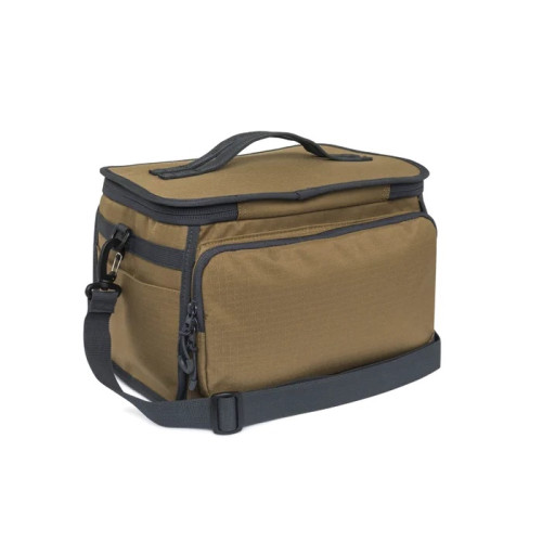 Tan and gray Beretta GameKeeper EVO cartridge bag, shoulder strap, carrying handle, side pockets.