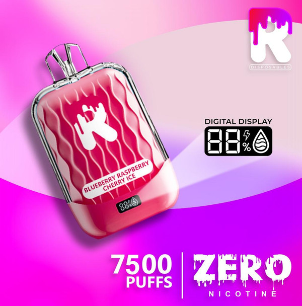 R Zero Nicotine 7500 Puffs Disposable Vape - 0%