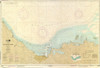 ANTIQUED NOAA Chart 25645: Christiansted Harbor