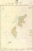 ANTIQUED NOAA Chart 81067: Commonwealth of The Northern Mariana Islands Saipan and Tinian