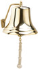 12" Brass Bell w/ White Monkey's Fist Lanyard #12000