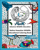 Native Hawaiian Wildlife Educational Coloring Book