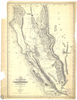 Historical Chart: Gold Region in California 1851 (21 x 27 inches)