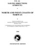 PUB 182 Sailing Directions Enroute: North and West Coasts of Norway (CURRENT EDITION)