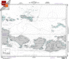NGA Chart 72045: Selat Bali To Tembuk Saleh, Approx. Size 21" x 30" (SMALL FORMAT WATERPROOF)