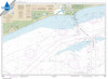Waterproof HISTORICAL NOAA Chart 11332: Sabine Bank