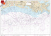 Small Format NOAA Chart 11340: Mississippi River to Galveston