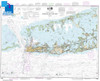 Large Format NOAA Chart 11446: Intracoastal Waterway Sugarloaf Key To Key West