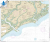 Waterproof HISTORICAL NOAA Chart 11522: Stono and North Edisto Rivers