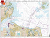 Small Format NOAA Chart 12222: Chesapeake Bay Cape Charles to Norfolk Harbor