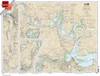 Small Format HISTORICAL NOAA Chart 12252: James River Jordan Point to Richmond