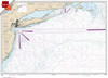 Small Format NOAA Chart 12300: Approaches to New York: Nantucket Shoals to Five Fathom Bank