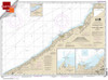 HISTORICAL SMALL FORMAT NOAA Chart 14823: Sturgeon Point to Twentymile Creek;Dunkirk Harbor;Barcelona Harbor