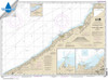 HISTORICAL WATERPROOF NOAA Chart 14823: Sturgeon Point to Twentymile Creek;Dunkirk Harbor;Barcelona Harbor
