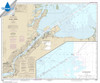 Waterproof NOAA Chart 14847: Toledo Harbor;Entrance Channel to Harbor