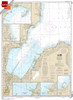 Small Format NOAA Chart 14863: Saginaw Bay;Port Austin Harbor;Caseville Harbor;Entrance to Au Sable River;Sebewaing Harbor;Tawas Harbor