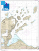 Large Format HISTORICAL NOAA Chart 14973: Apostle Islands: including Chequamegan Bay;Bayfield Harbor;Pikes Bay Harbor;La Pointe Harbor