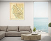 ANTIQUED NOAA Waterproof Chart 17303: Yakobi Island and Lisianski Inlet;Pelican