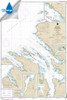 HISTORICAL WATERPROOF NOAA Chart 17368: Keku Strait-northern part: including Saginaw and Security Bays and Port Camden;Kake Inset