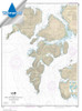 HISTORICAL WATERPROOF NOAA Chart 17406: Baker: Noyes: and LuluIslands and adjacent waters