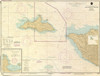 ANTIQUED HISTORICAL NOAA Chart 18727: San Miguel Passage; Cuyler Harbor